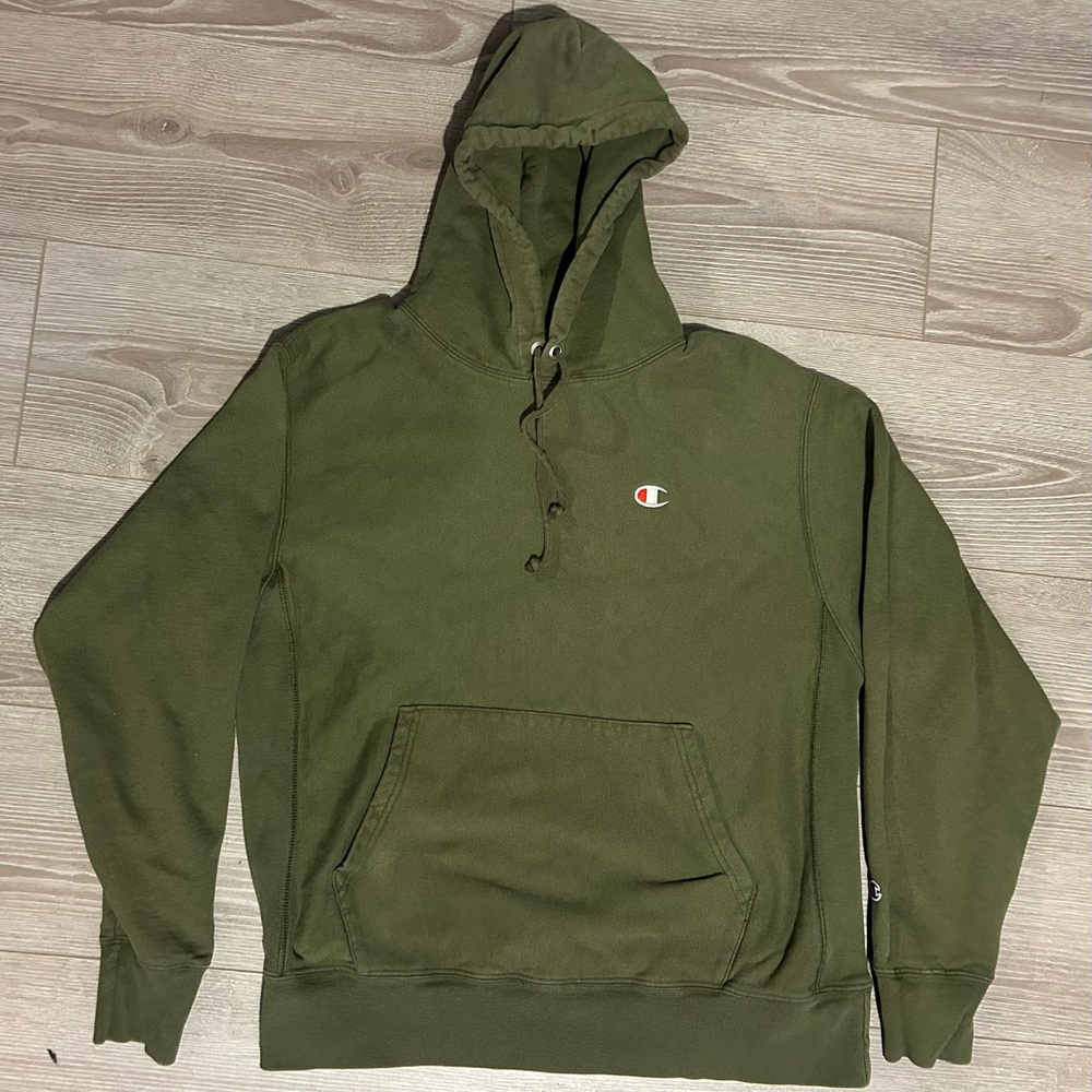 green champion hoodie